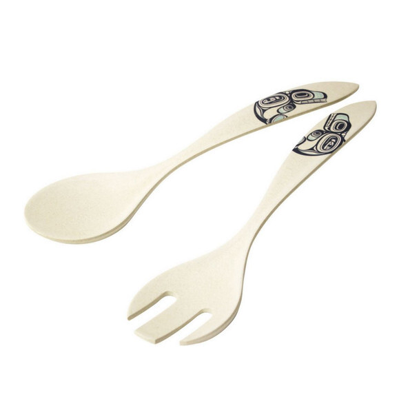 Bamboo Fibre Orca  Serving Utensils