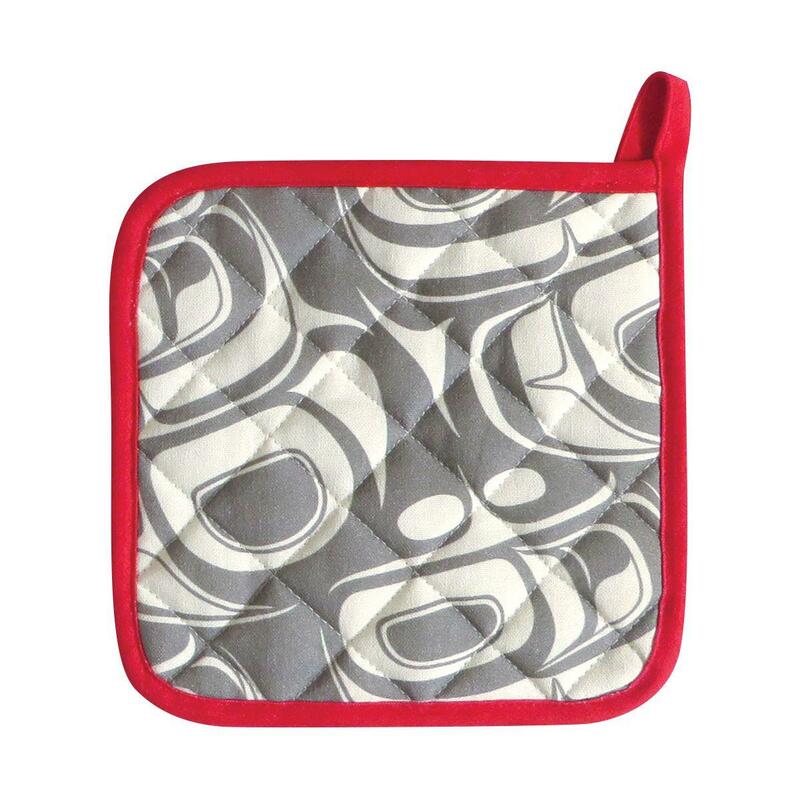 Printed Potholder Red Transforming Eagle