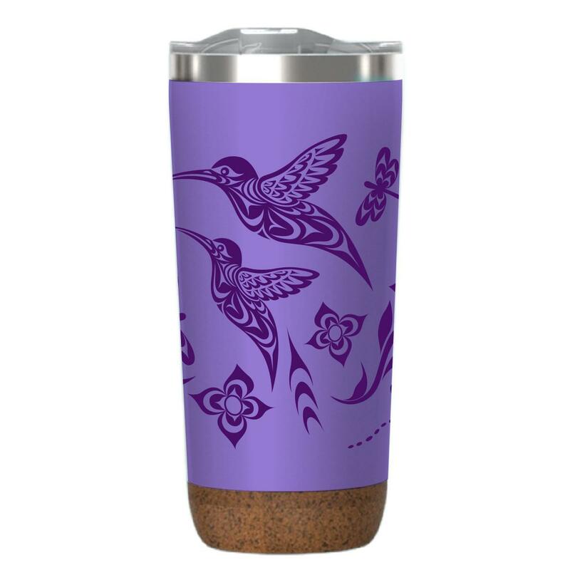 Cork Based Travel Mug 20oz Hummingbird