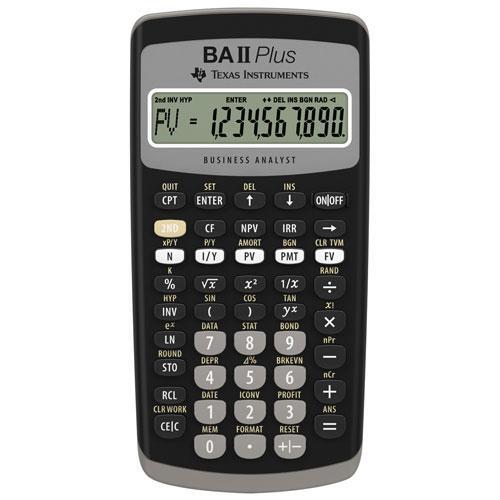 Tex Baii+ Adv Financial Calculator