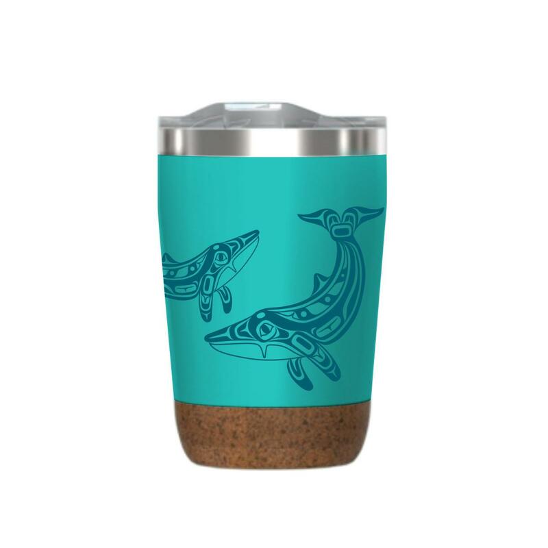 Cork Based Travel Mug 12oz Humpback Whale