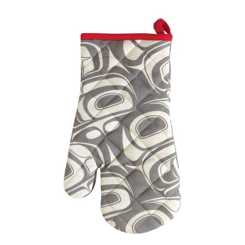Printed Oven Mitt Red Transforming Eagle
