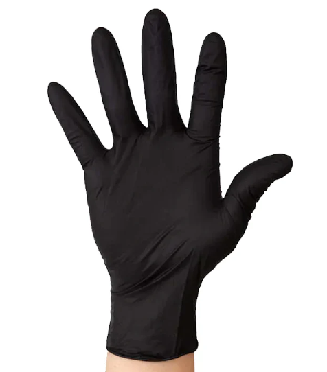 Nitrile Powder Free Black 100% Biodegradable Disposable Glov